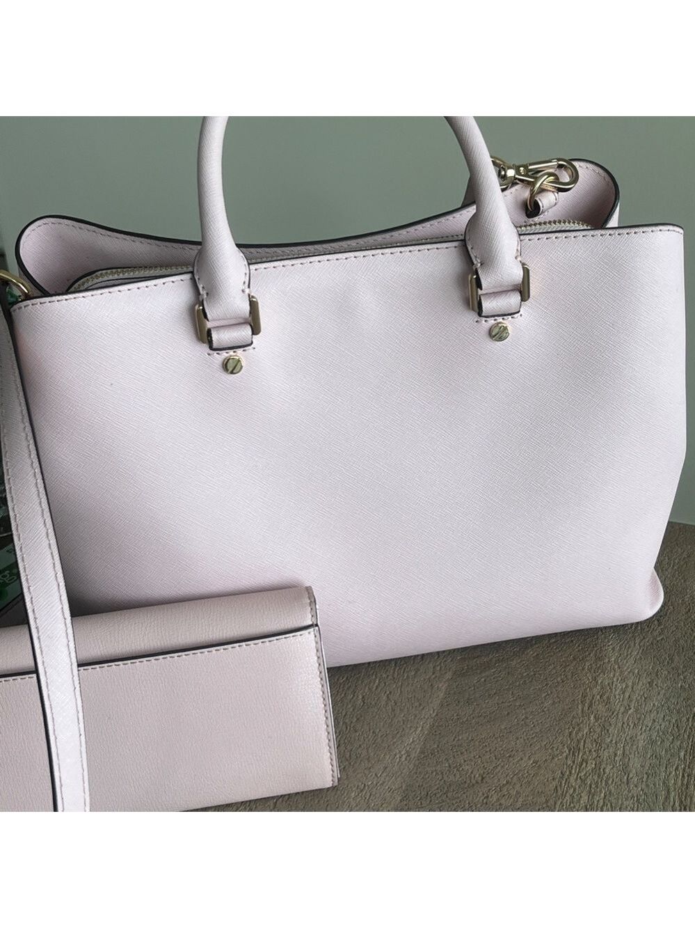 Michael Kors Pink Satchel Crossbody with Wallet - Picture 14 of 16